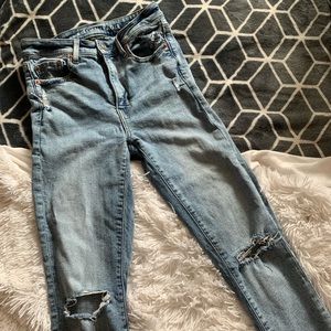 American Eagle skinny ripped jeans